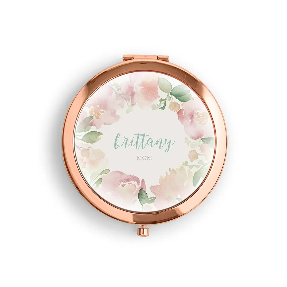 Llavero personalizado para mamá con fotografía familiar y flores