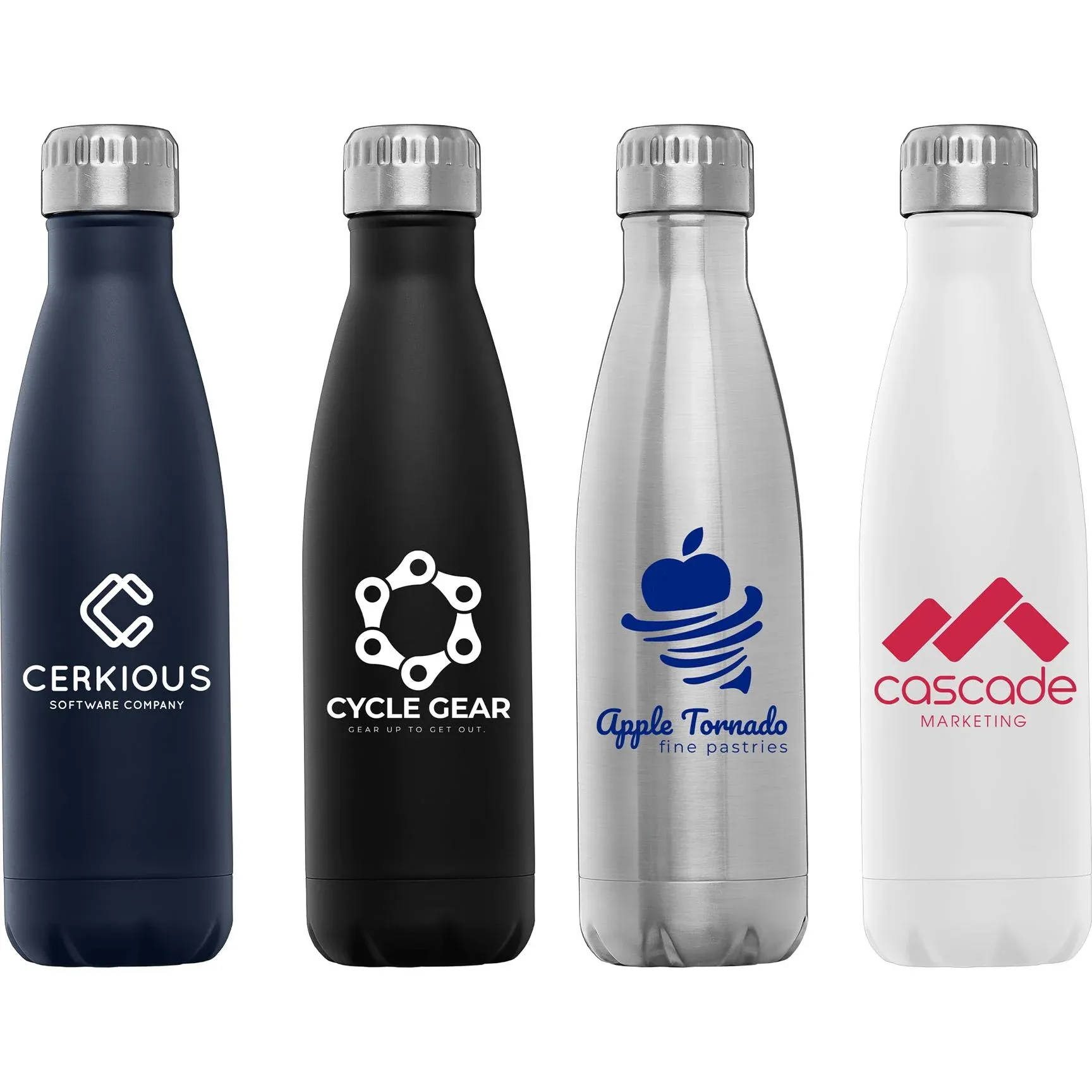 Ejemplo de diseño y logotipo aplicado en botellas