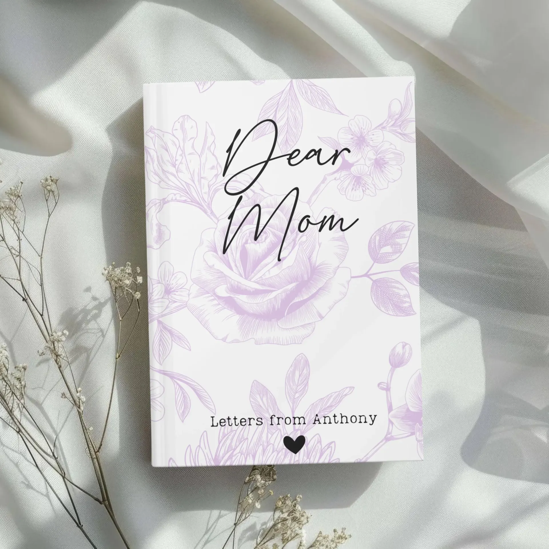 Libreta floral personalizada para mamá